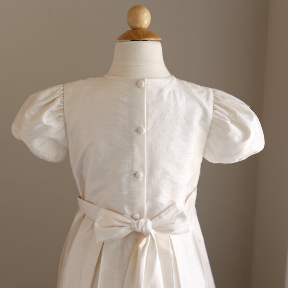 Strasburg Dress Ivory Silk ELEGANT Special Occasion Flower Girl Size 8 RARE FIND - Picture 5 of 10
